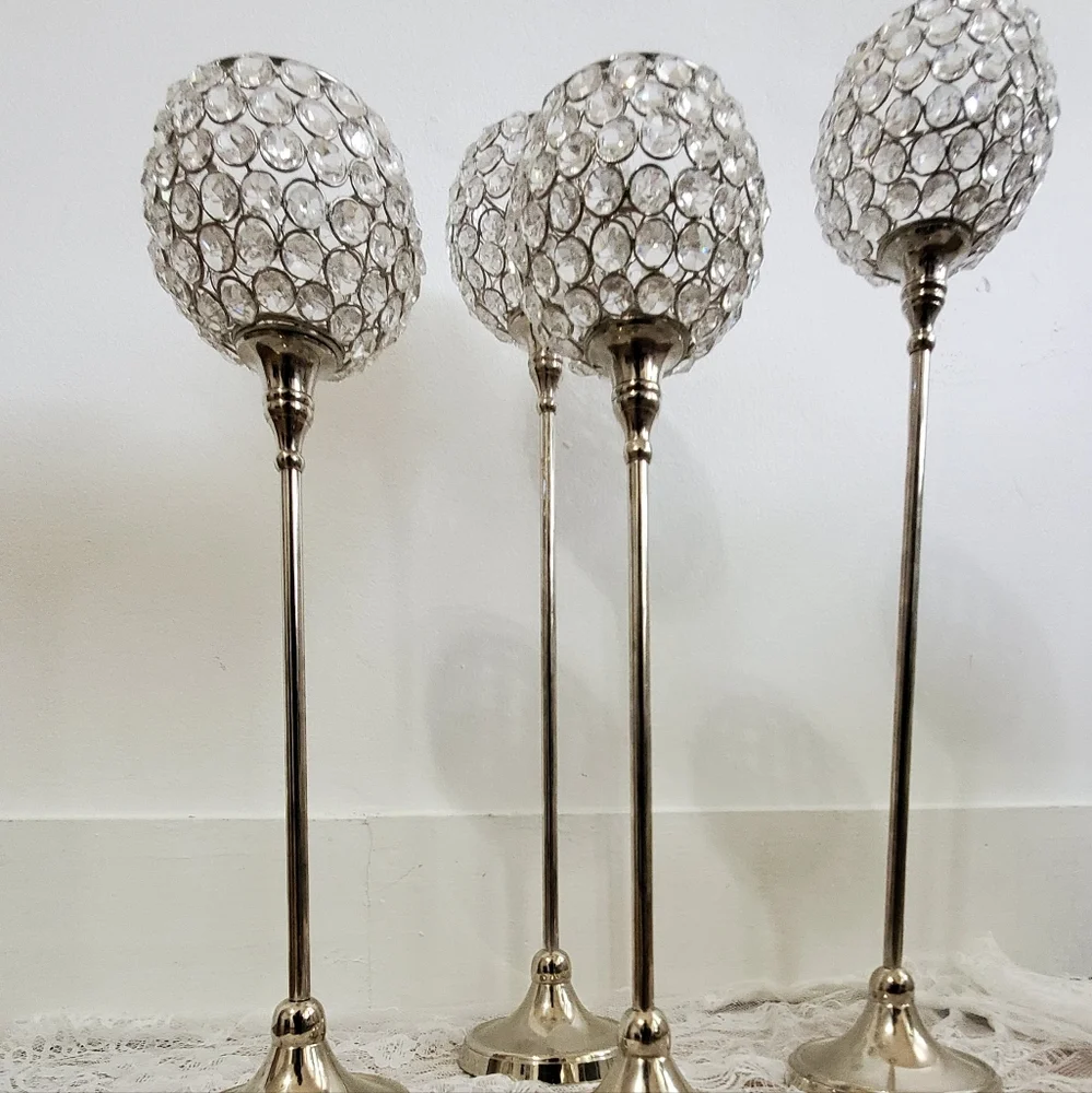 Z Gallerie Tealight Lamps Two 20-inch & Two 17-inch [All Four]
